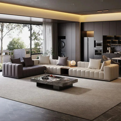 Chinese Leather Living Room Sofas Designer Floor