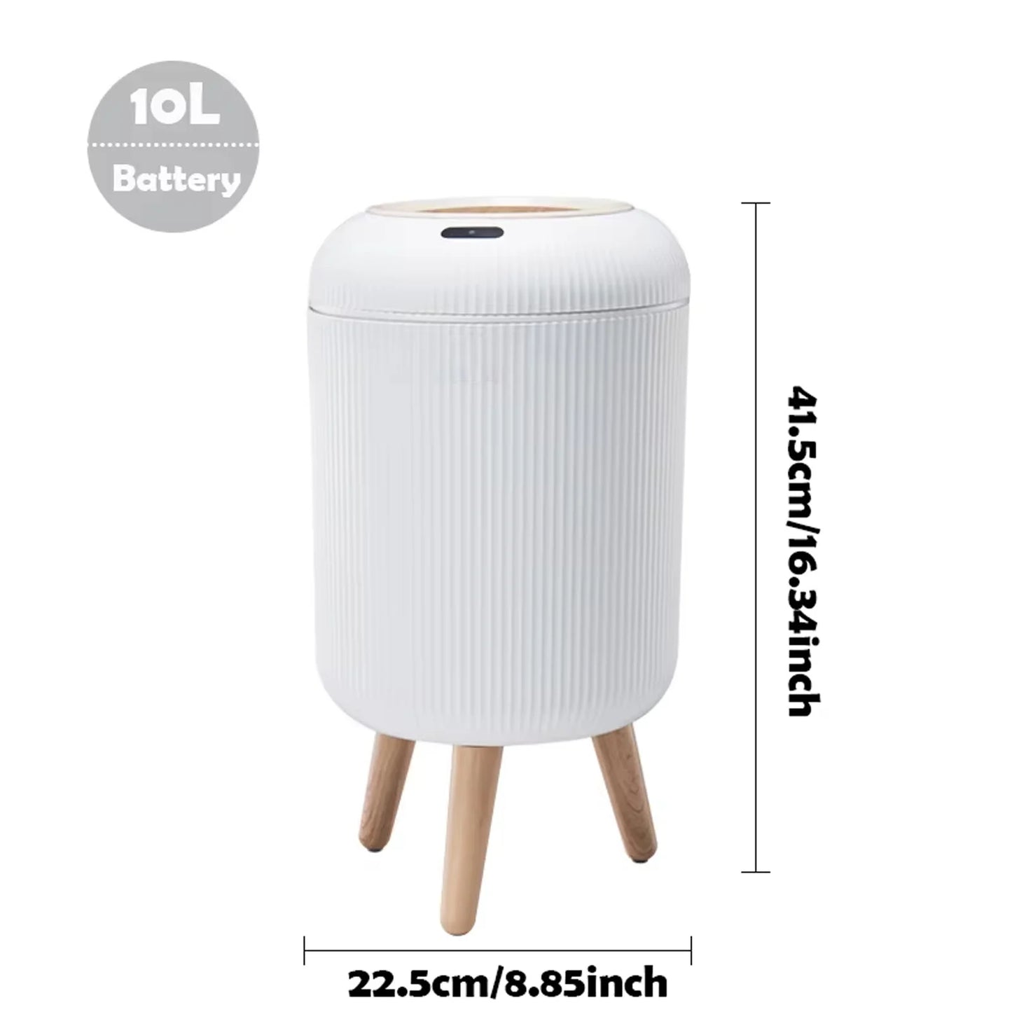 Automatic Trash Can with Lid,  Small Plastic