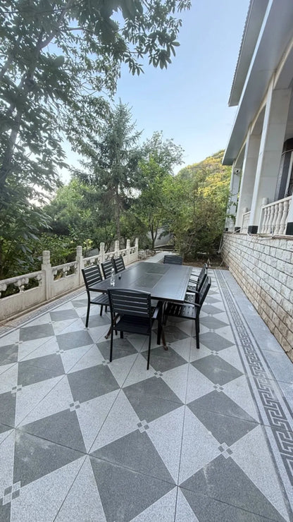 Cast Aluminum Outdoor Dining Set 6-8 Seater Table