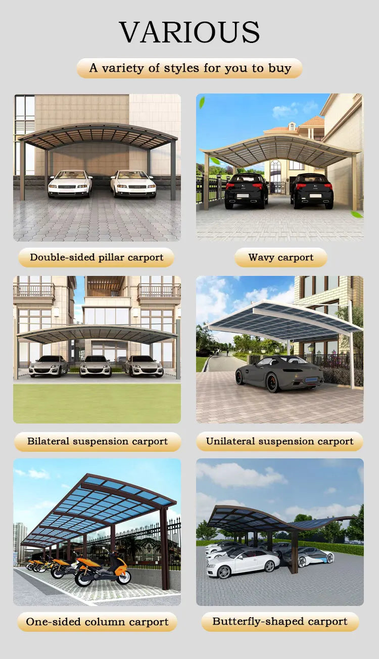 Aluminum Alloy Carport Home Villa Gazebos Garden