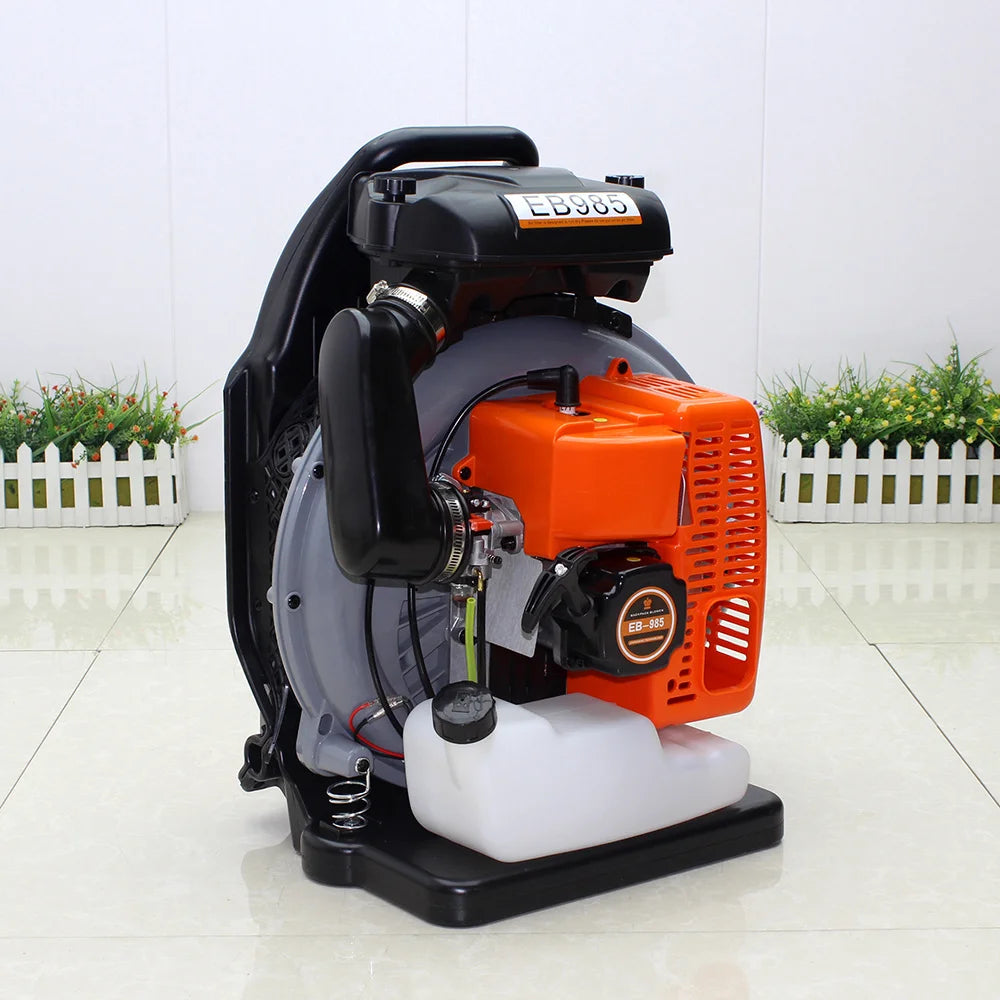 63cc 2-Stroke Backpack Leaf Blower, 2.7kW High Power
