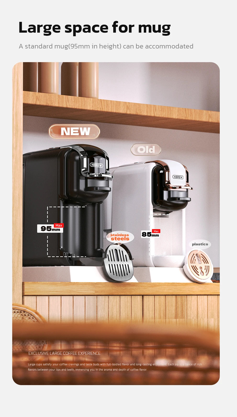 HiBREW Multiple Capsule Coffee Machine, Hot/Cold