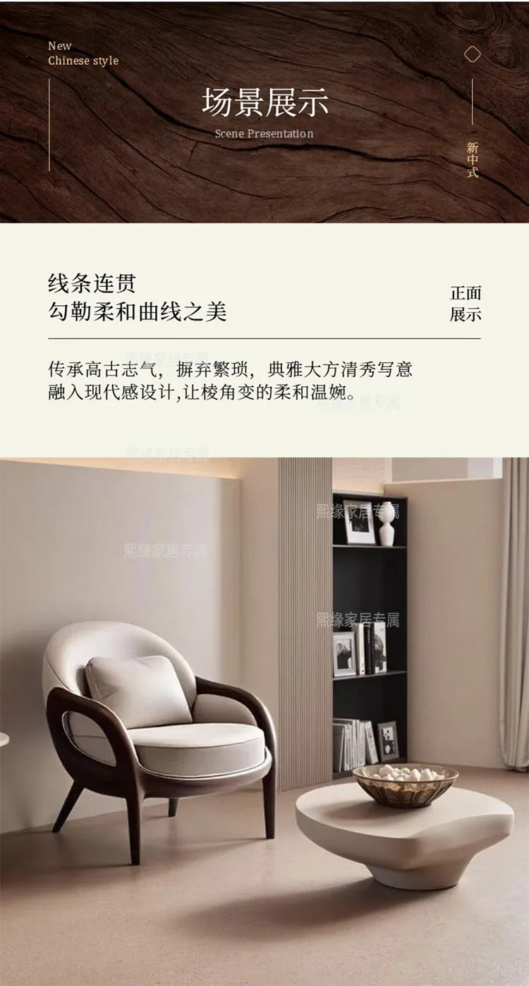 Armrest Big Living Room Chairs Modern Nordic Bedroom