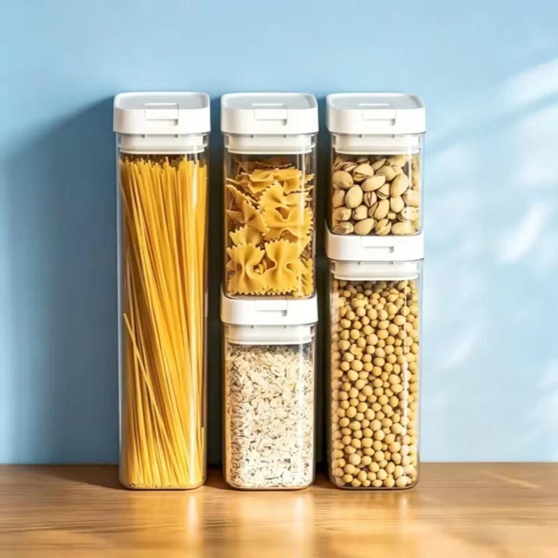 Transparent Plastic Grain Seal Tank Spaghetti Storage