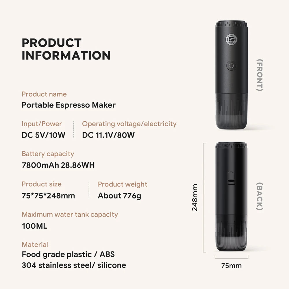 Coffee Machine Travel Portable Espresso