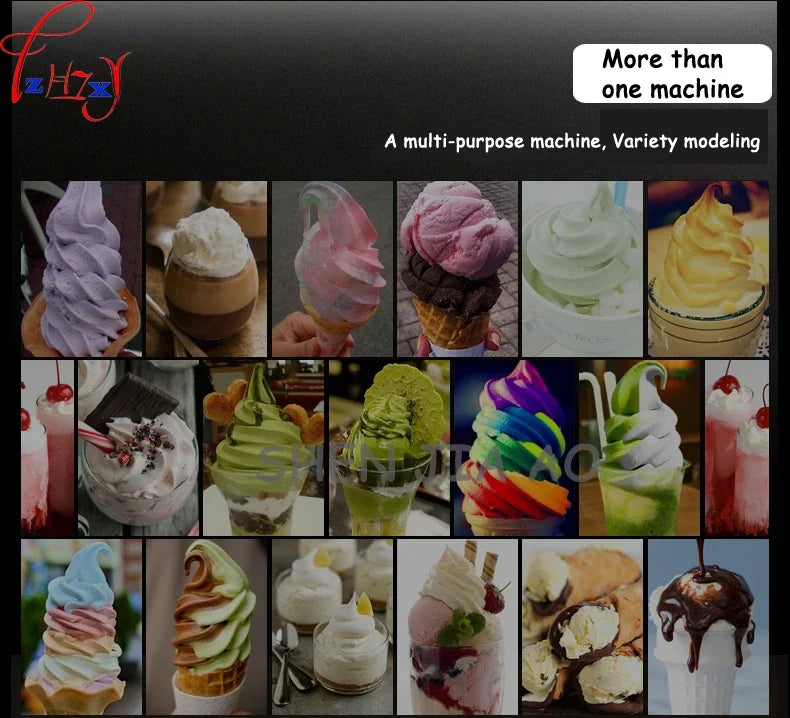 110V 220V Commercial Soft Ice Cream Machine