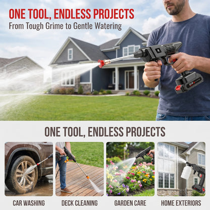 For Car/Floor/Patio Portable Battery Power Washer