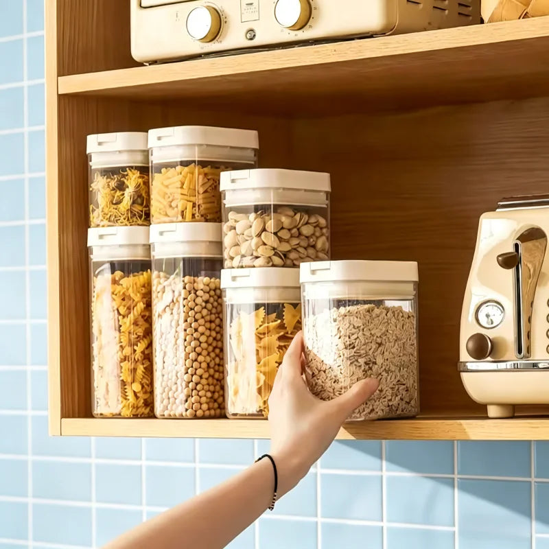 Transparent Plastic Grain Seal Tank Spaghetti Storage
