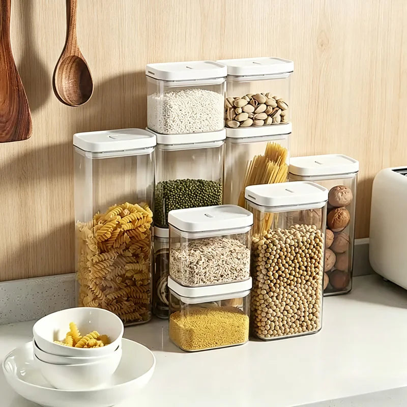 Transparent Plastic Grain Seal Tank Spaghetti Storage