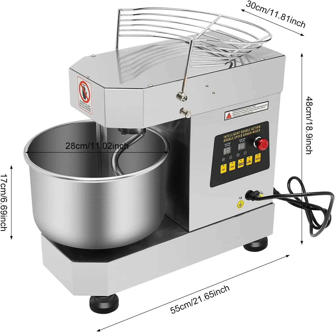 750W Rotating Food Mixer Machine for Making Bread