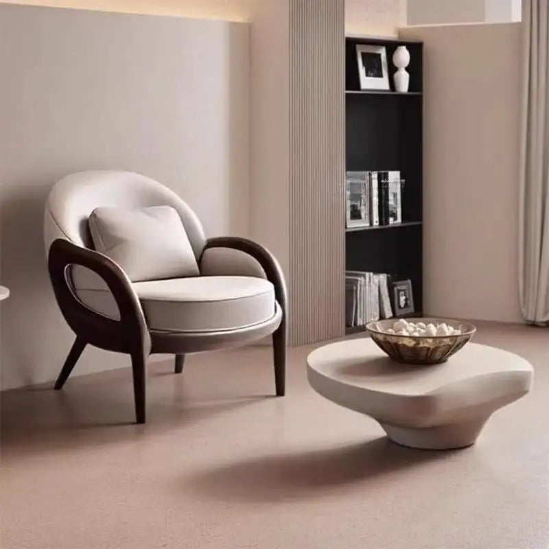 Armrest Big Living Room Chairs Modern Nordic Bedroom