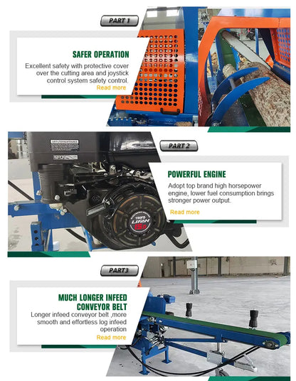 Heavy Duty 45 ton Firewood Cutting and Splitting