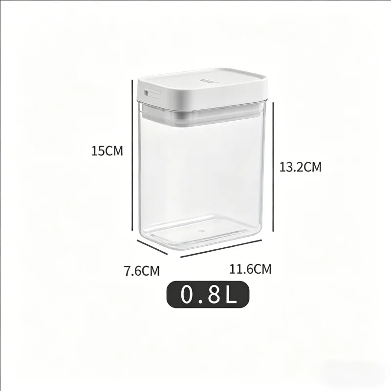 Transparent Plastic Grain Seal Tank Spaghetti Storage