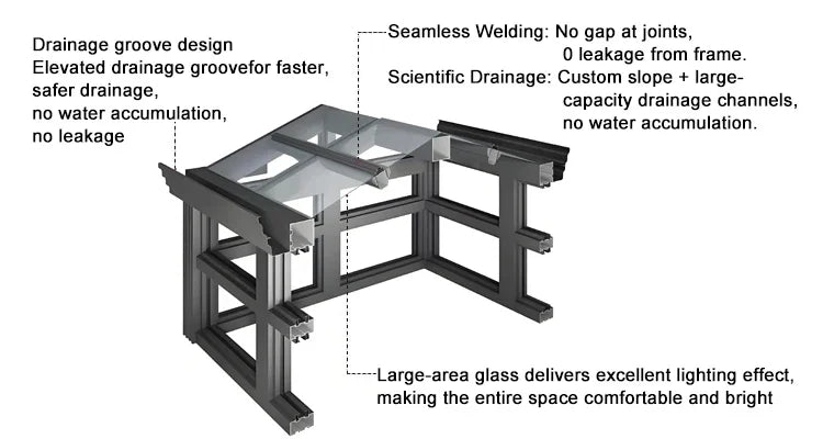 Outdoor Garden Patio Weatherproof Rainproof Shelt