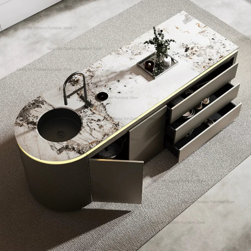 Dining Table with Sink Kitchen Furniture FYKI