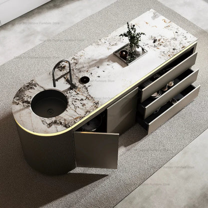 Dining Table with Sink Kitchen Furniture FYKI