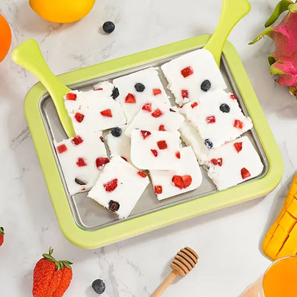 Ice Cream Roll Maker Portable Interactive 304 Stainless
