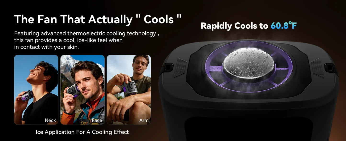 2026 New Semiconductor Cooling Waist Fan Portable