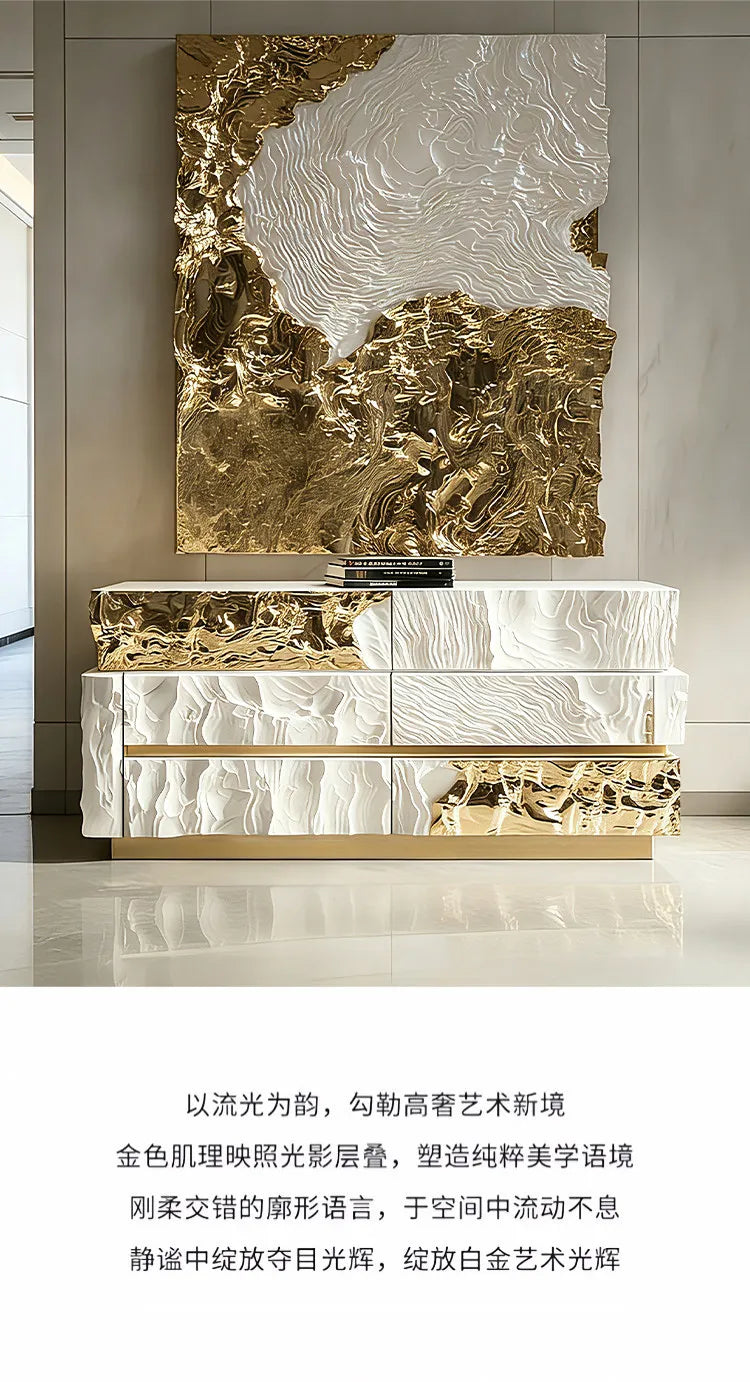 Nordic Luxury Living Room Cabinets Hallway Vanity