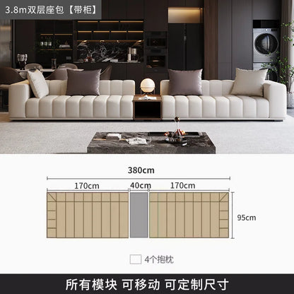 Chinese Leather Living Room Sofas Designer Floor