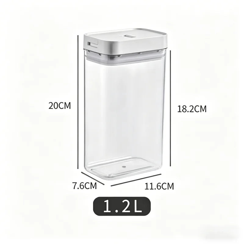 Transparent Plastic Grain Seal Tank Spaghetti Storage