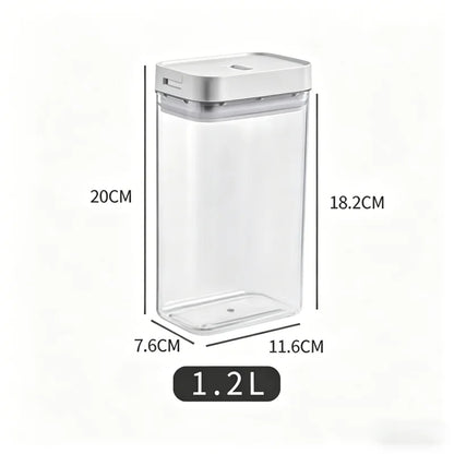 Transparent Plastic Grain Seal Tank Spaghetti Storage