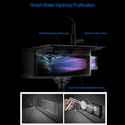 Nanometer Flip Cover Hidden Kitchen Sinks