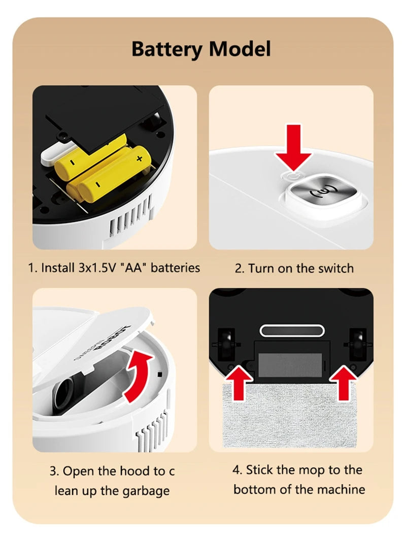 Mini Sweeping Robot Intelligent Sweeping Integrated