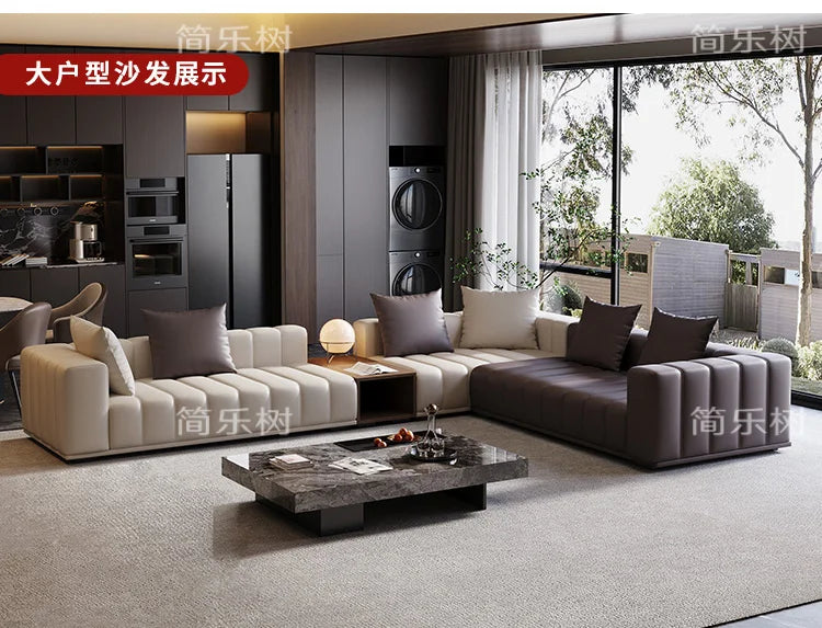 Chinese Leather Living Room Sofas Designer Floor