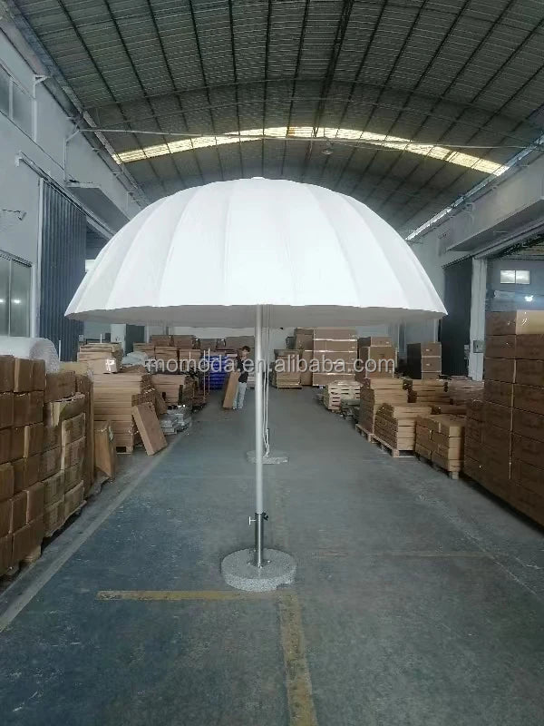 Customized White Garden Patio Outdoor Umbrella Parasol