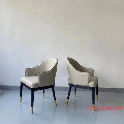 Marble Dining Table with 6 Upholstered Genuine Leather Chairs
