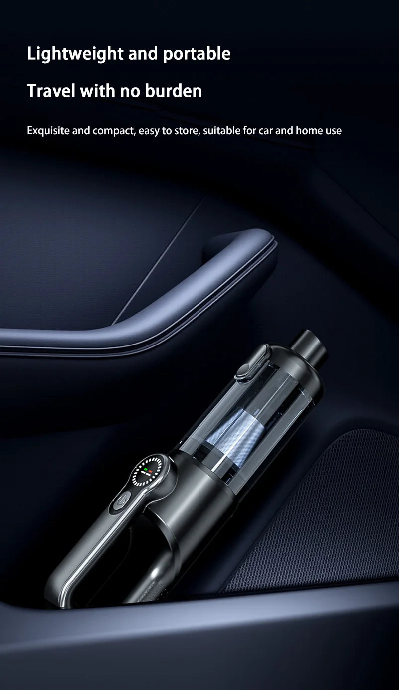 Car Vacuum Cleaner Wireless One-Button Dust Dump