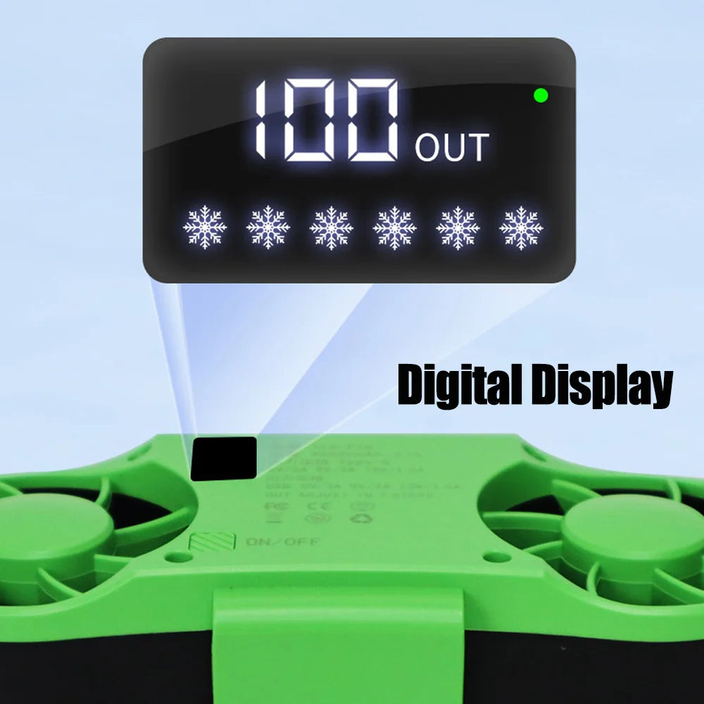 Rechargeable Waist Clip Fan 30000mAh 7 Speed