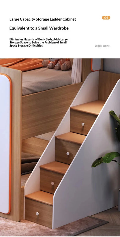 Simple Small Space Bunk Bed for Kids Floating Style