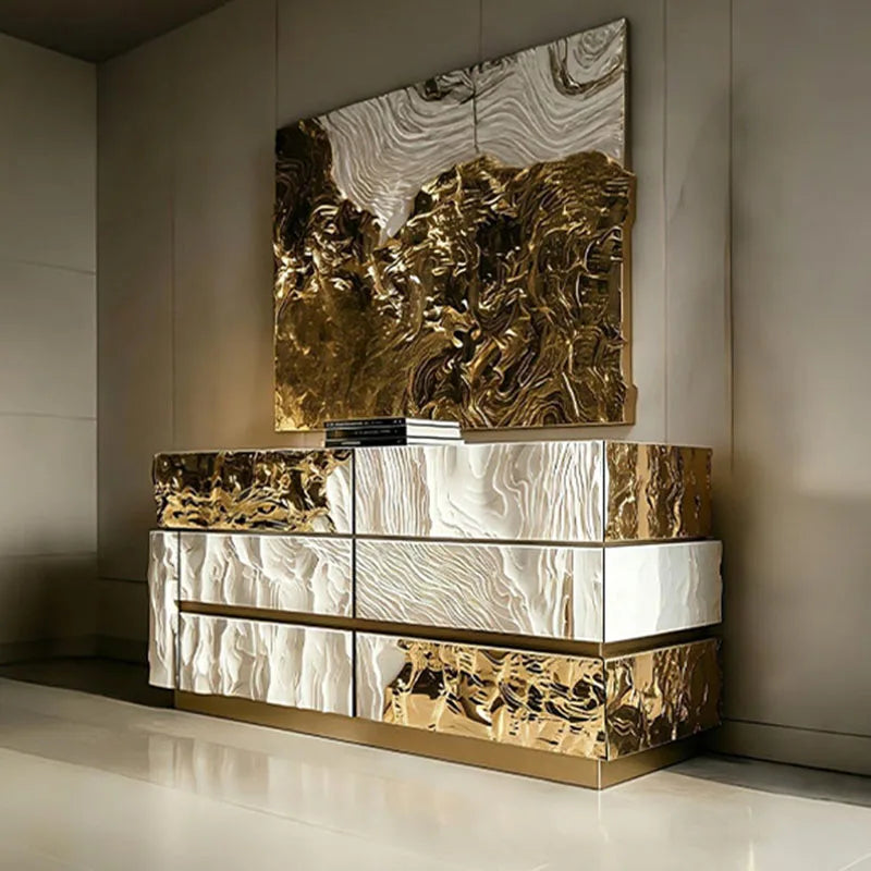 Nordic Luxury Living Room Cabinets Hallway Vanity